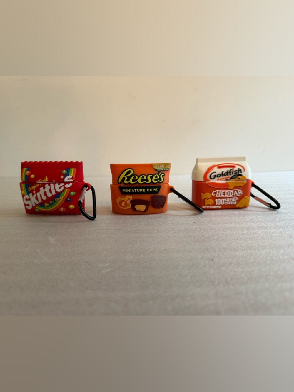 Set of 3 AirPod Pro Gen 1/2 Novelty Case Covers: Skittles, Reese’s’, Goldfish